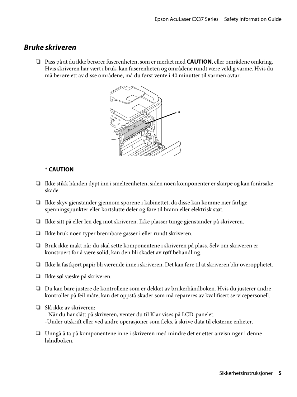 Bruke skriveren | Epson AcuLaser CX37DNF User Manual | Page 84 / 225