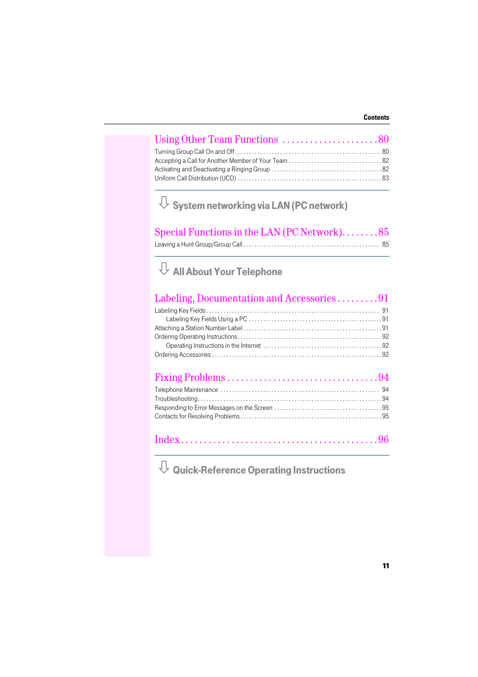 Deutsche Telekom Octophon F400 User Manual | Page 11 / 106