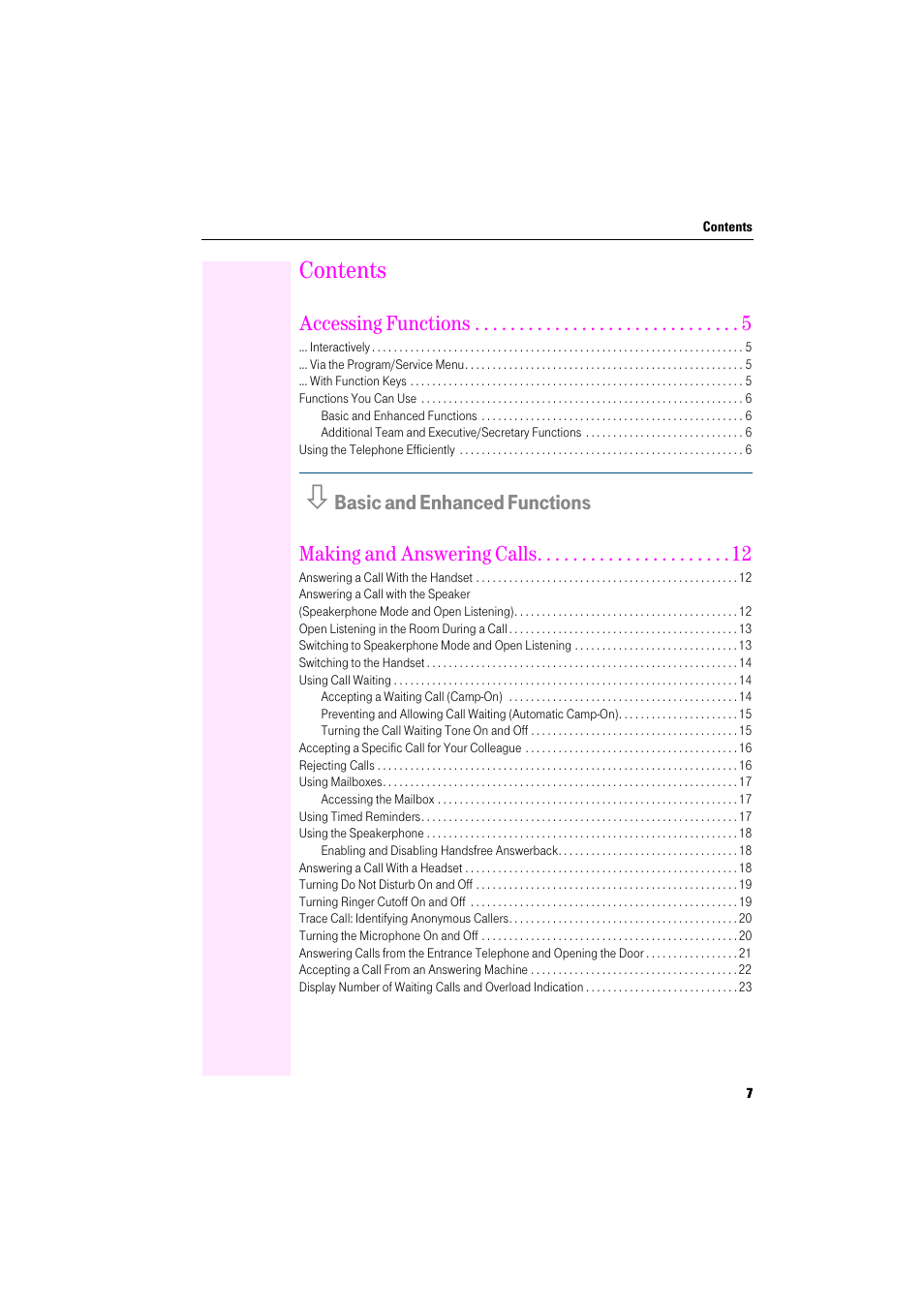 Deutsche Telekom Octophon F400 User Manual | Page 7 / 106