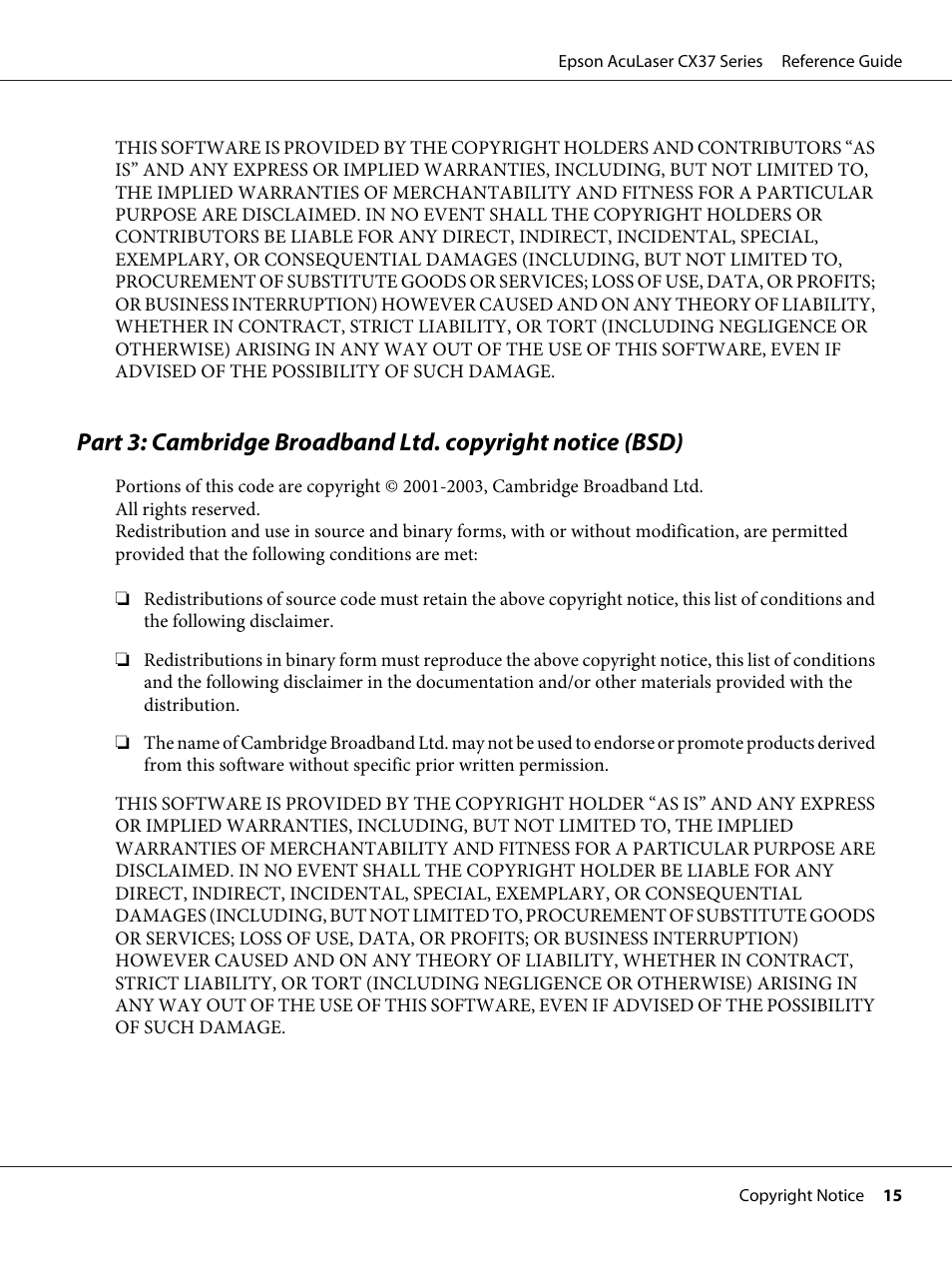 Epson AcuLaser CX37DNF User Manual | Page 15 / 197