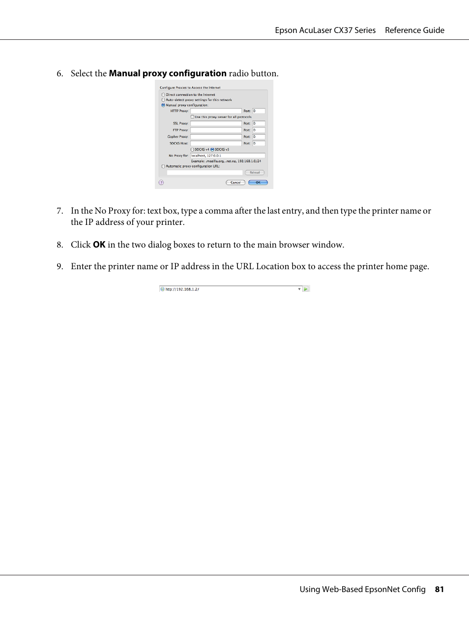 Epson AcuLaser CX37DNF User Manual | Page 81 / 197