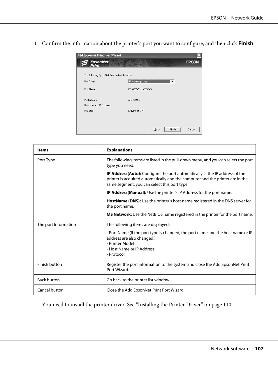 Epson AcuLaser M8000N User Manual | Page 107 / 137