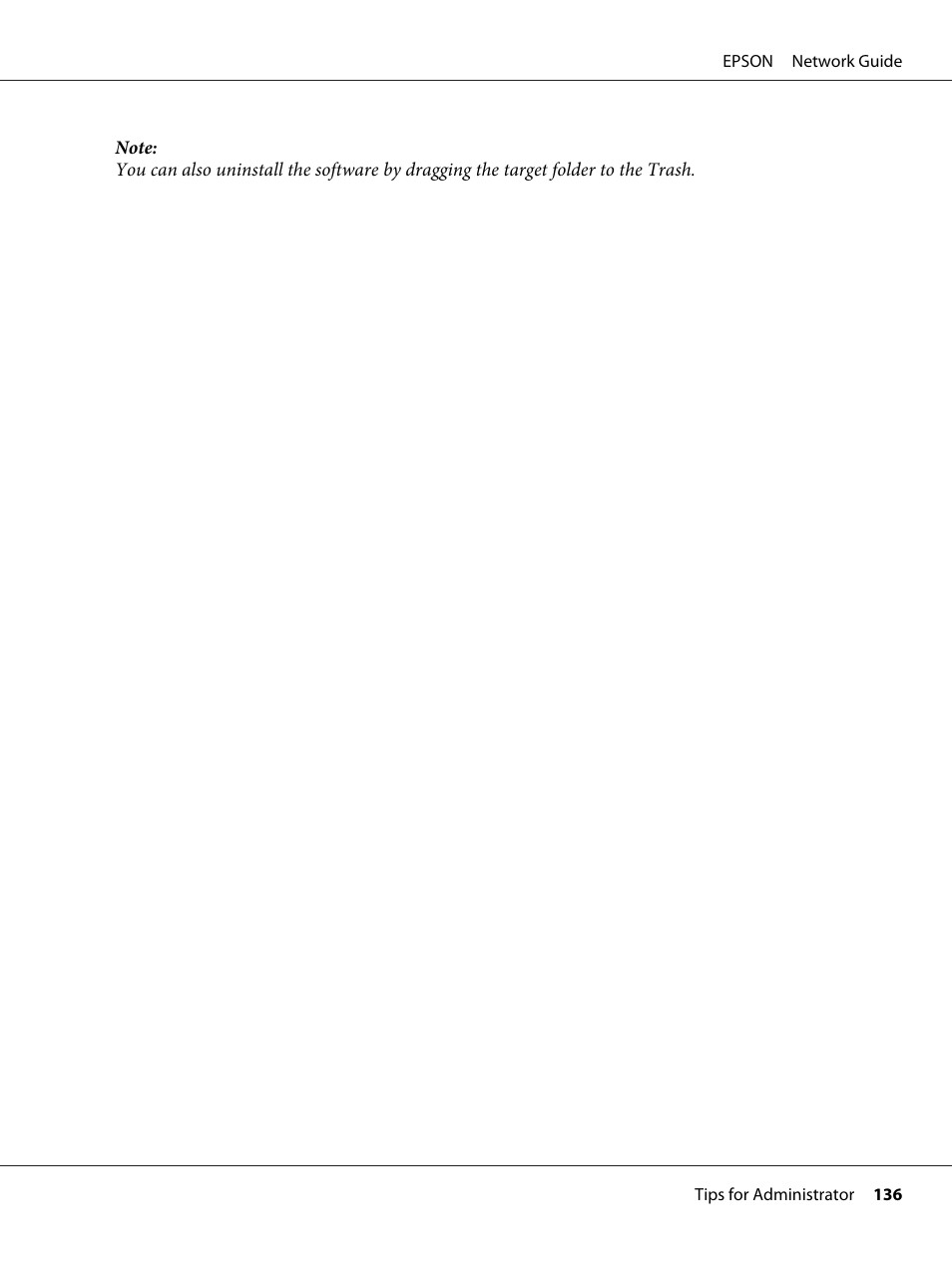 Epson AcuLaser M8000N User Manual | Page 136 / 137