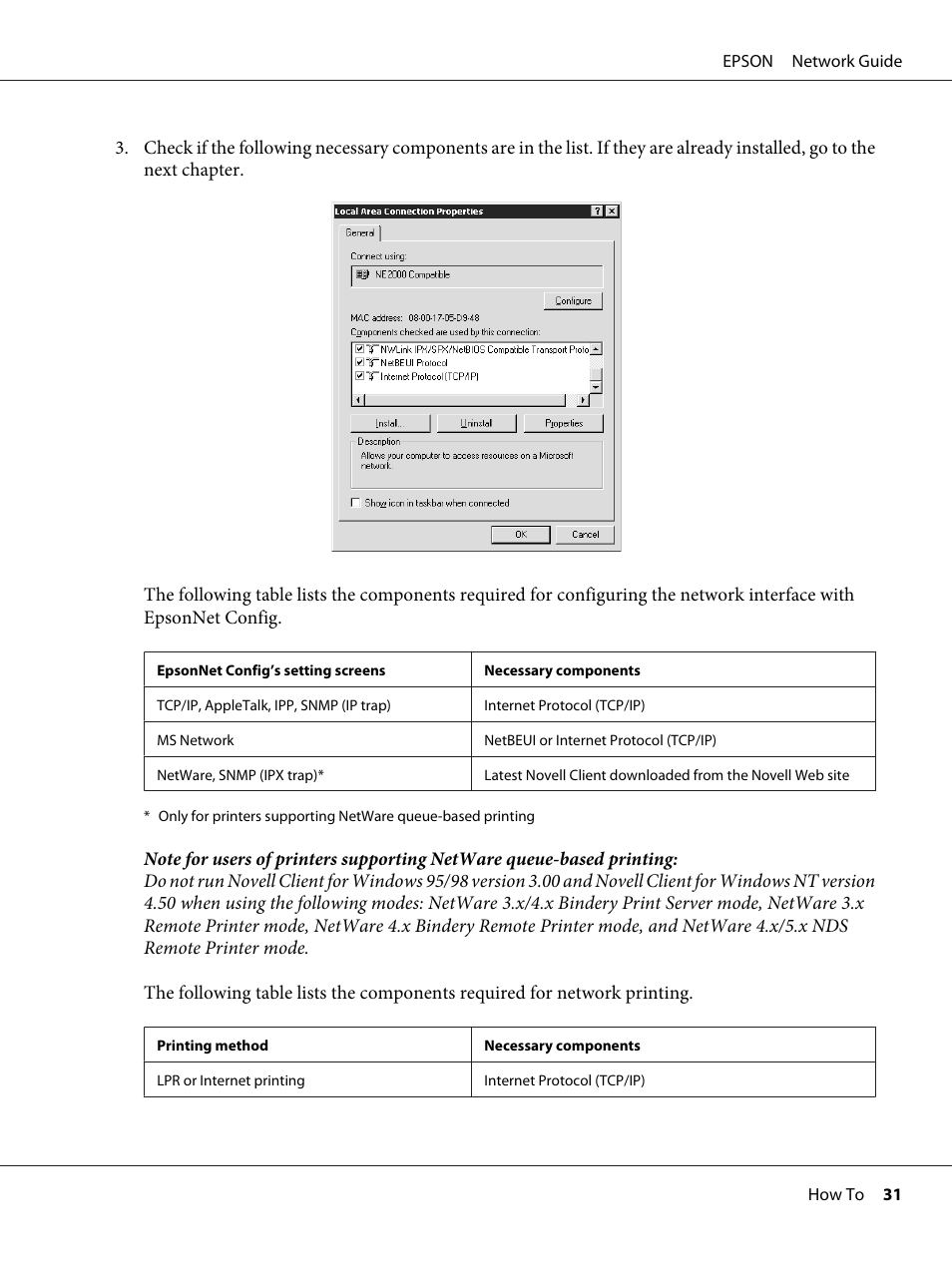 Epson AcuLaser M8000N User Manual | Page 31 / 137