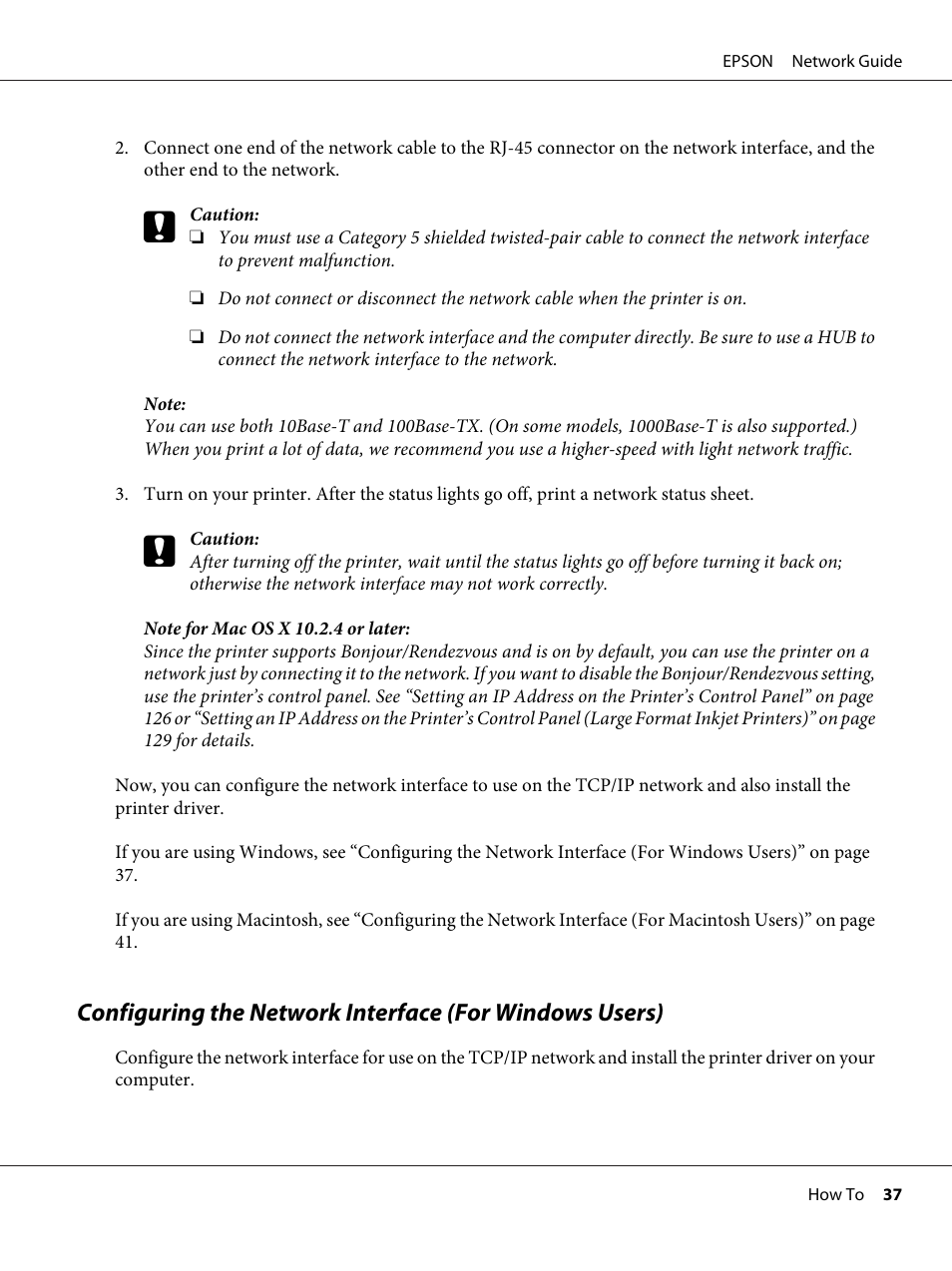 Epson AcuLaser M8000N User Manual | Page 37 / 137