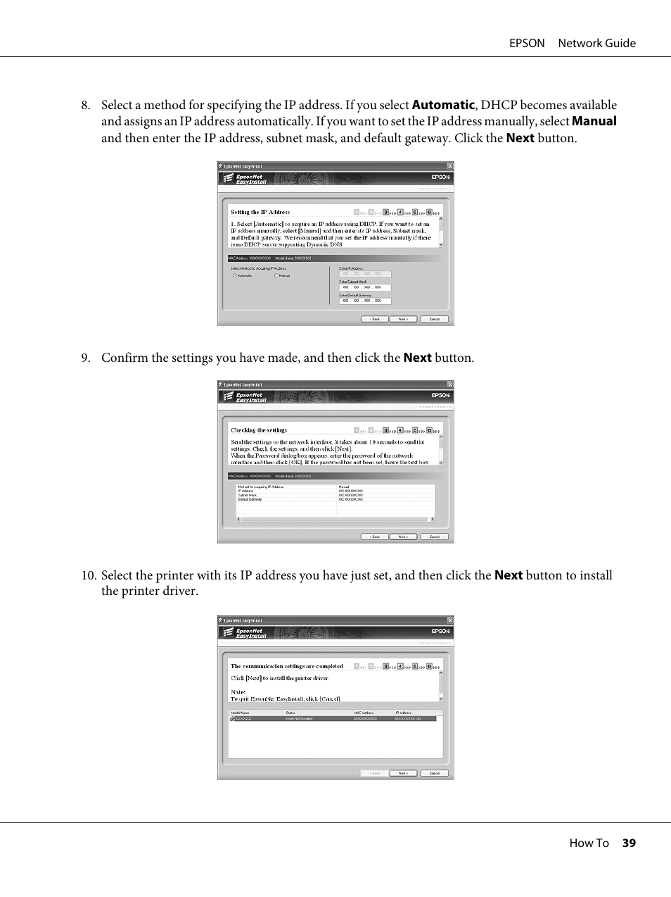 Epson AcuLaser M8000N User Manual | Page 39 / 137