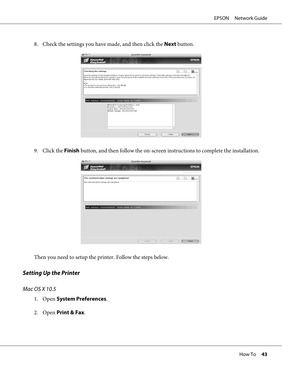 Epson AcuLaser M8000N User Manual | Page 43 / 137