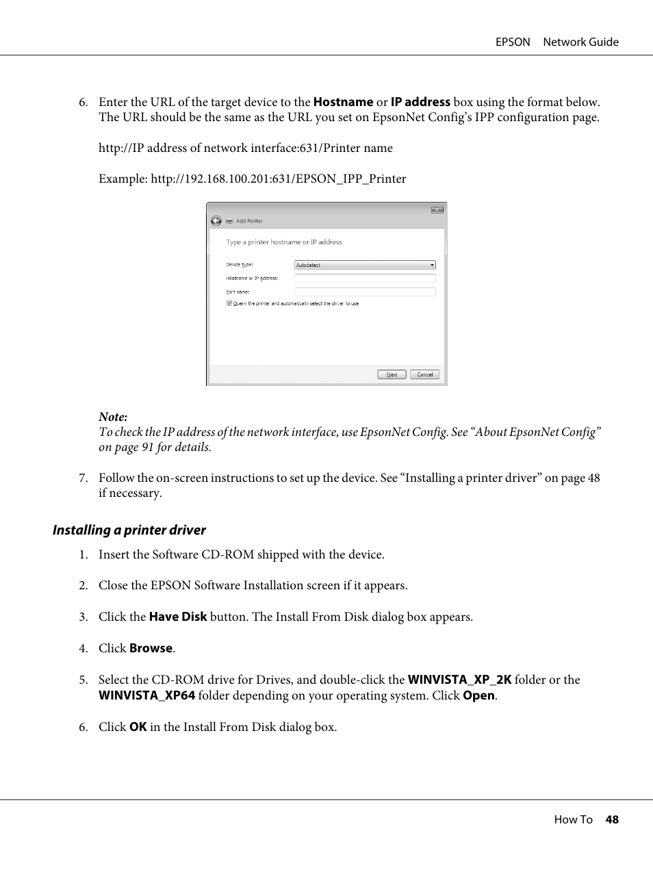 Epson AcuLaser M8000N User Manual | Page 48 / 137