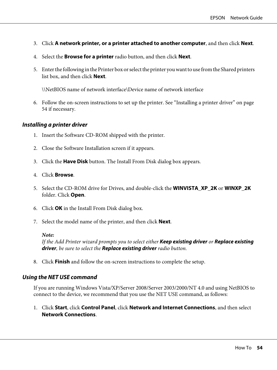 Epson AcuLaser M8000N User Manual | Page 54 / 137