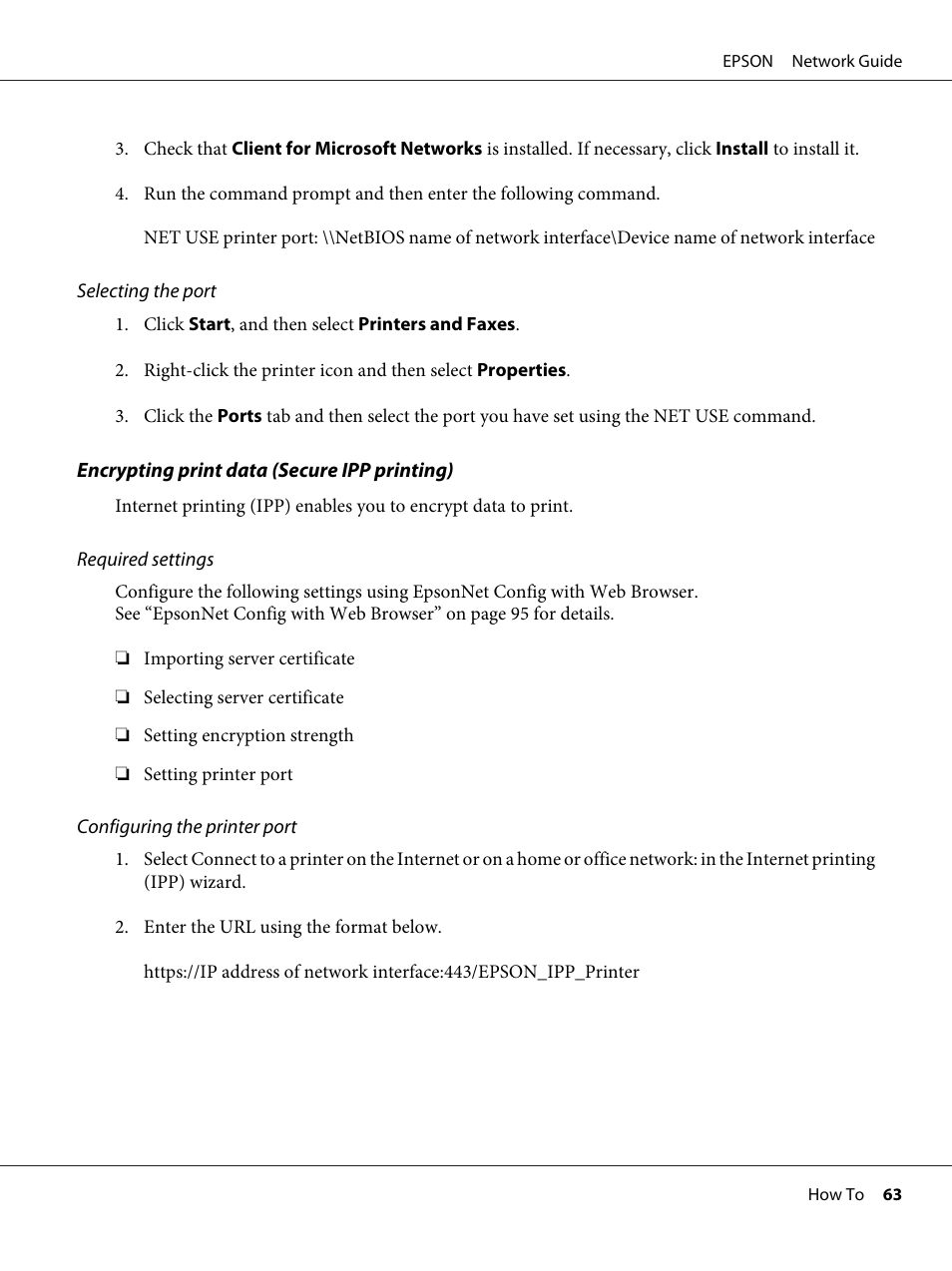 Epson AcuLaser M8000N User Manual | Page 63 / 137