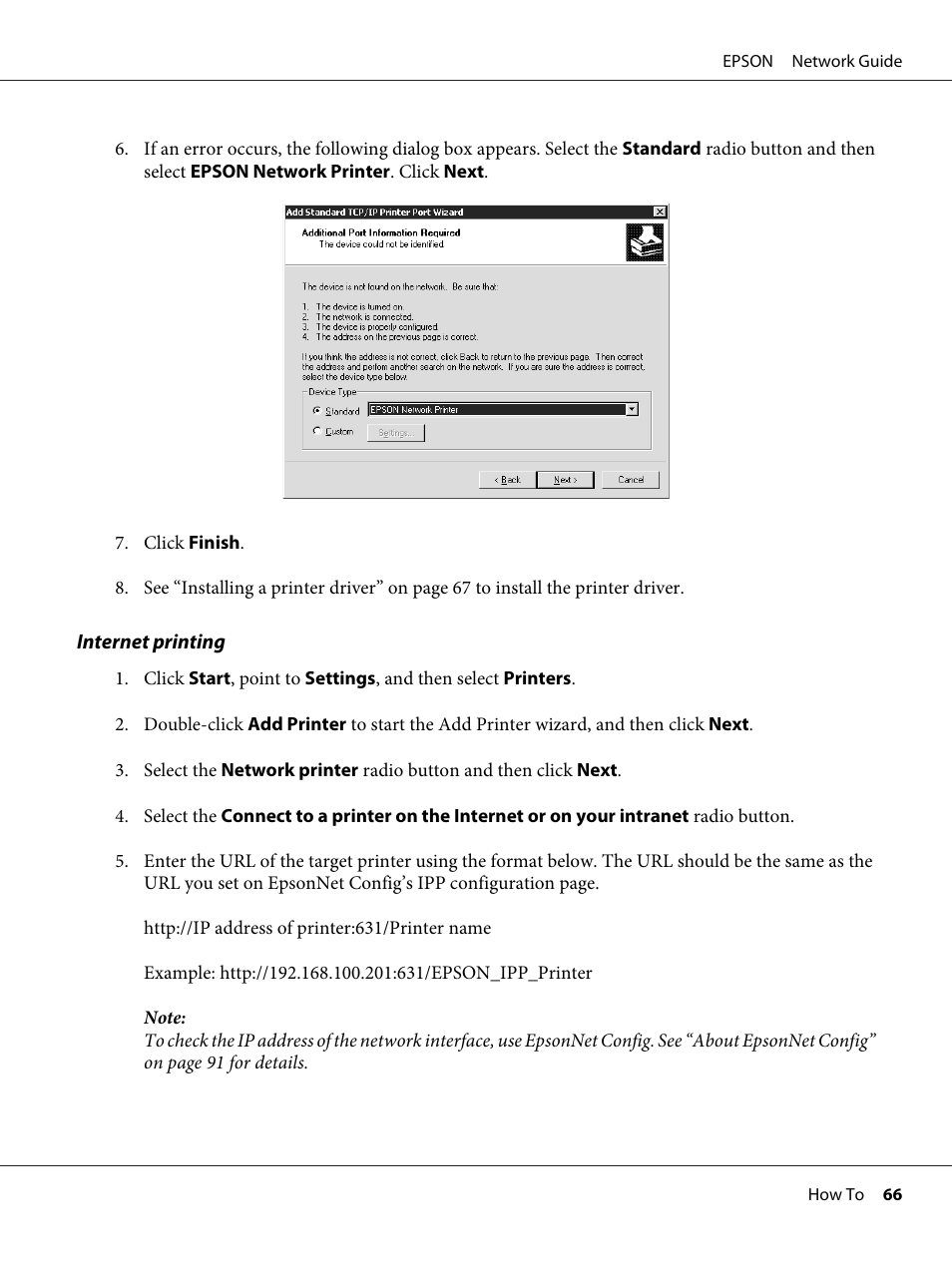 Epson AcuLaser M8000N User Manual | Page 66 / 137