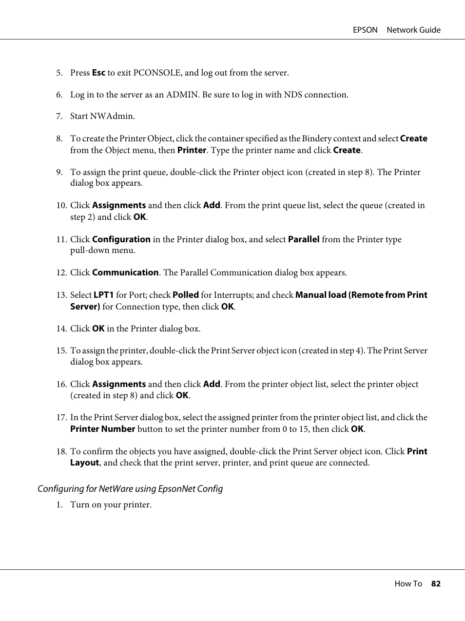 Epson AcuLaser M8000N User Manual | Page 82 / 137