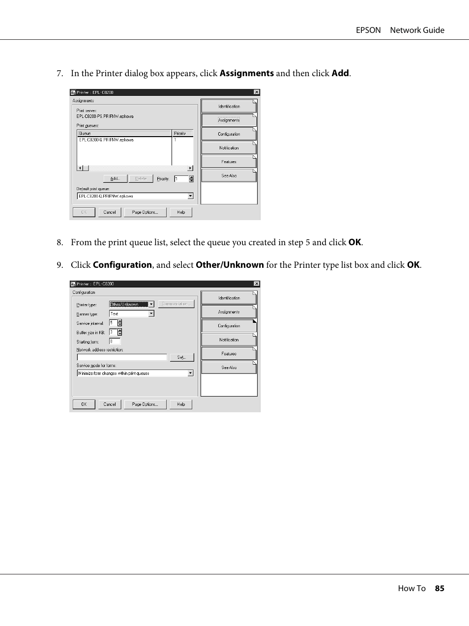 Epson AcuLaser M8000N User Manual | Page 85 / 137