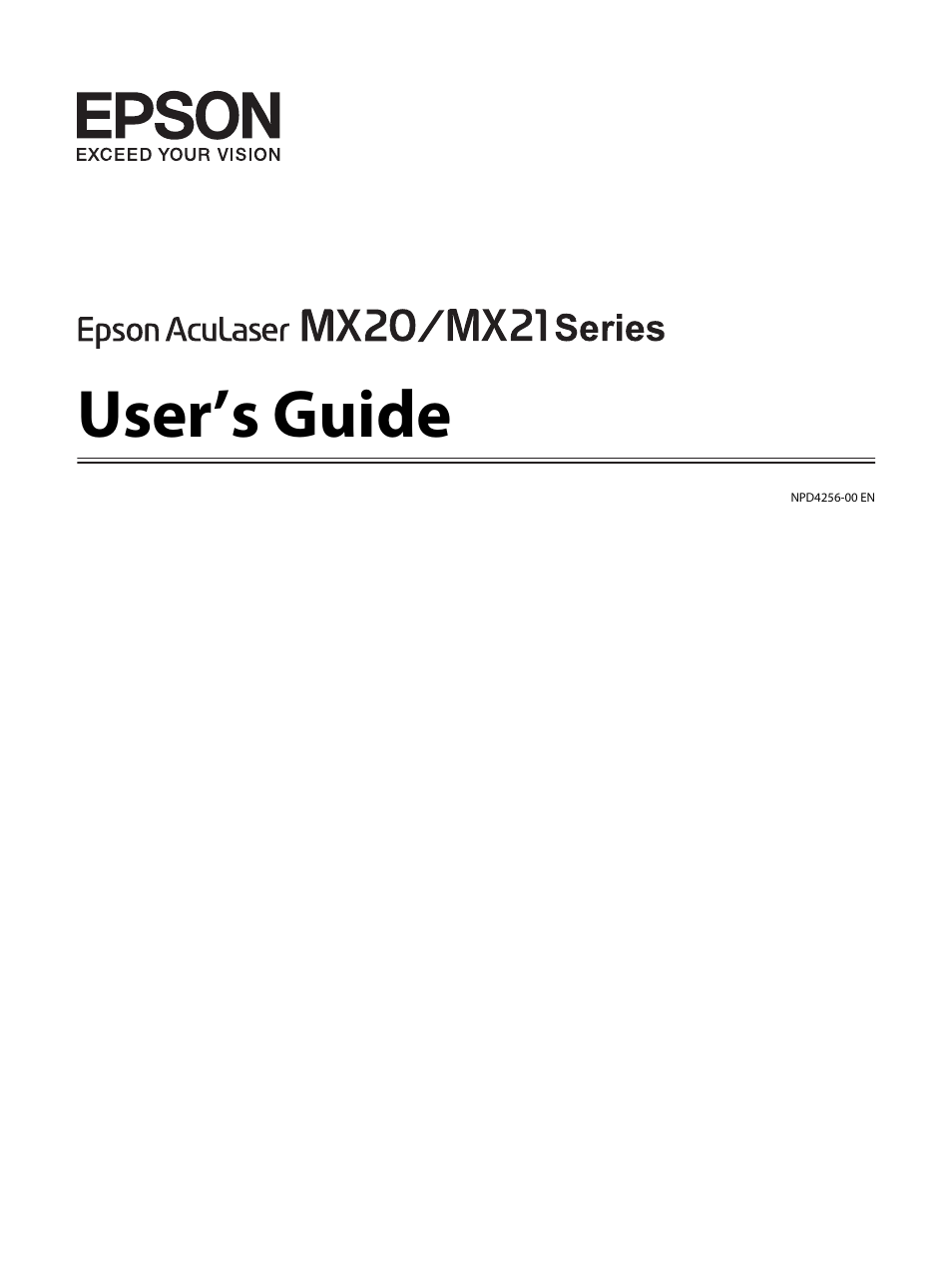 Epson AcuLaser MX20DNF User Manual | 286 pages