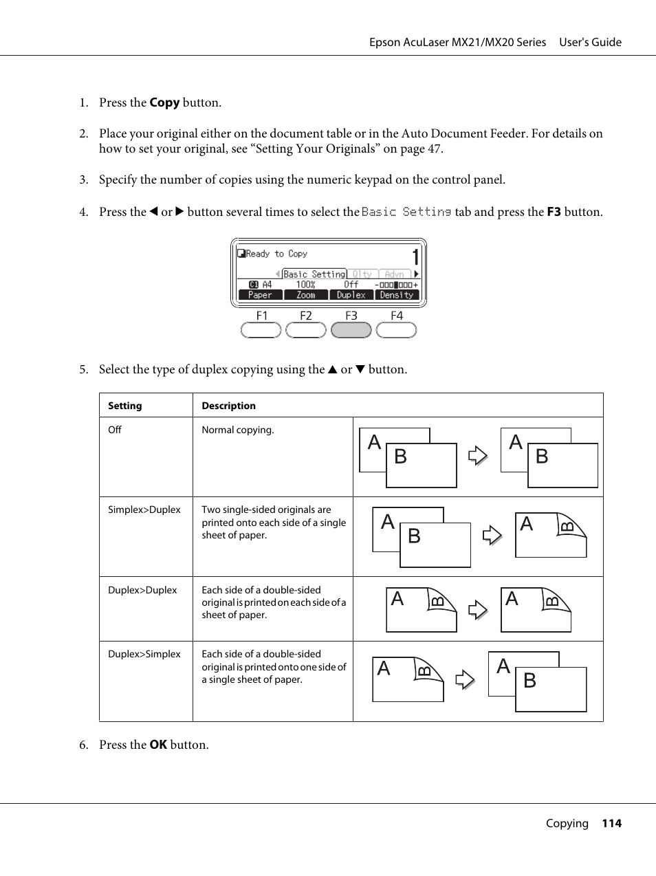 Epson AcuLaser MX20DNF User Manual | Page 114 / 286