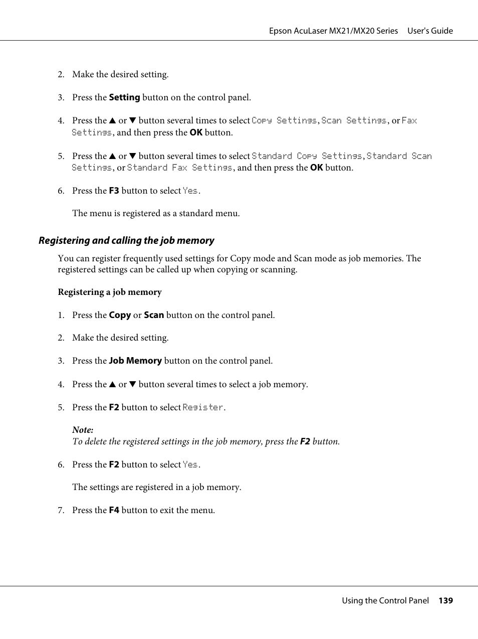 Epson AcuLaser MX20DNF User Manual | Page 139 / 286