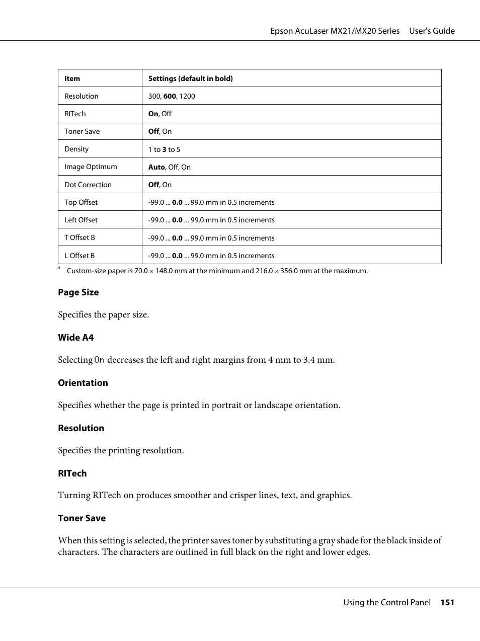 Epson AcuLaser MX20DNF User Manual | Page 151 / 286