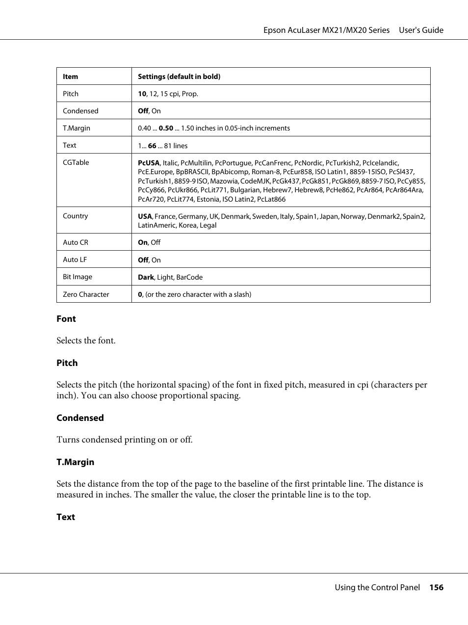 Epson AcuLaser MX20DNF User Manual | Page 156 / 286