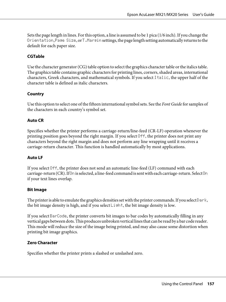 Epson AcuLaser MX20DNF User Manual | Page 157 / 286