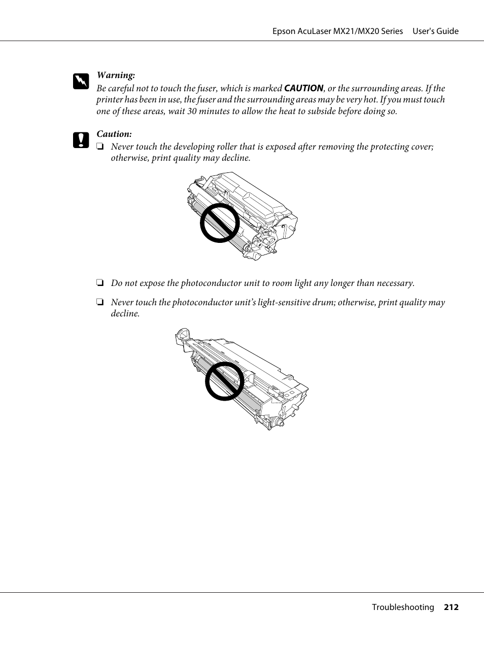 Epson AcuLaser MX20DNF User Manual | Page 212 / 286