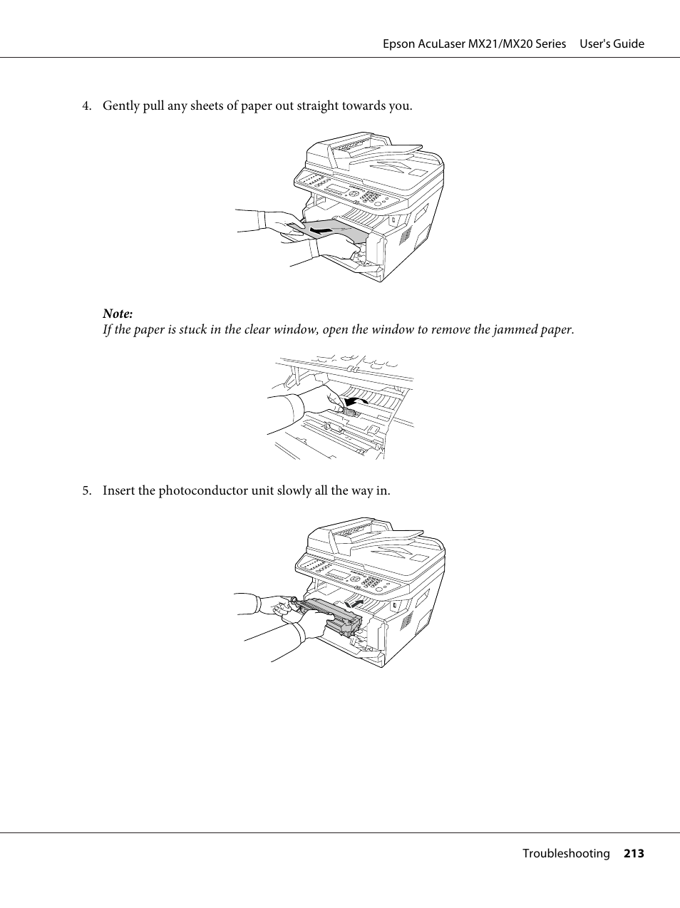 Epson AcuLaser MX20DNF User Manual | Page 213 / 286