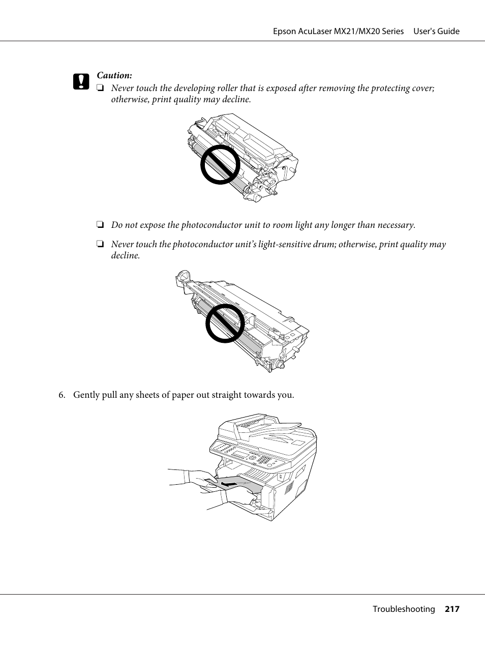 Epson AcuLaser MX20DNF User Manual | Page 217 / 286