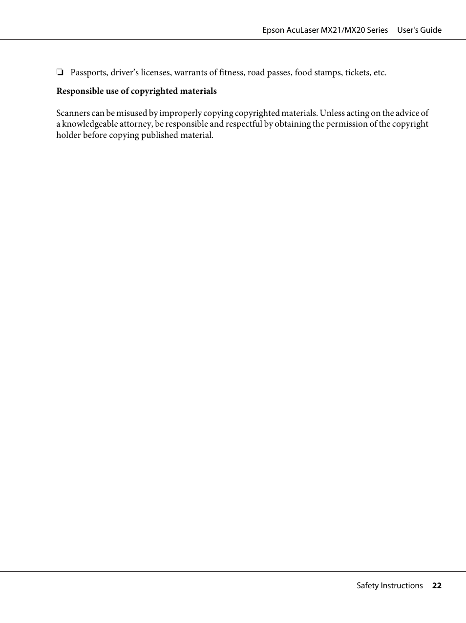 Epson AcuLaser MX20DNF User Manual | Page 22 / 286