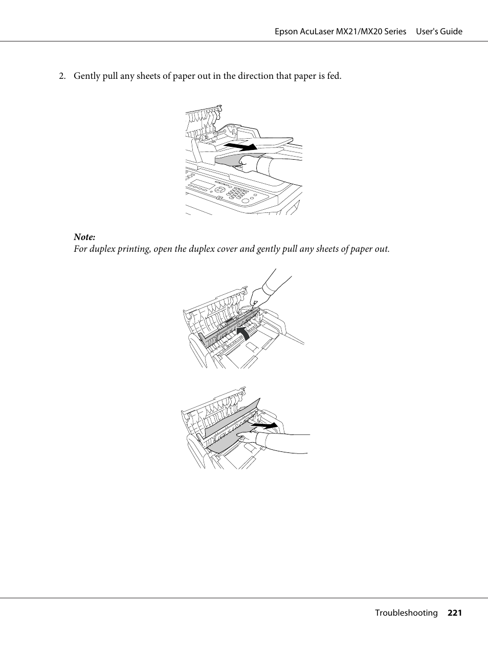 Epson AcuLaser MX20DNF User Manual | Page 221 / 286