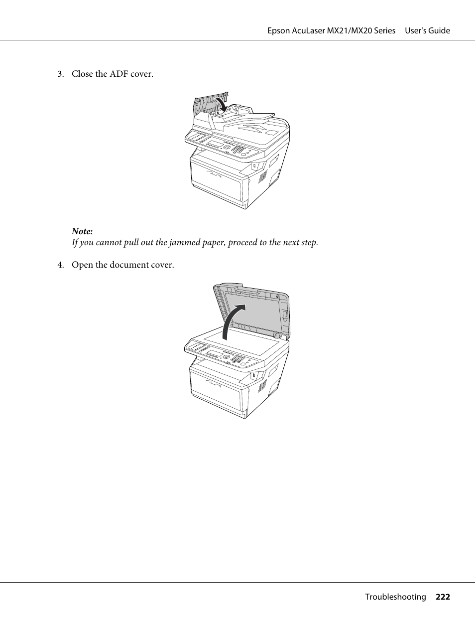 Epson AcuLaser MX20DNF User Manual | Page 222 / 286