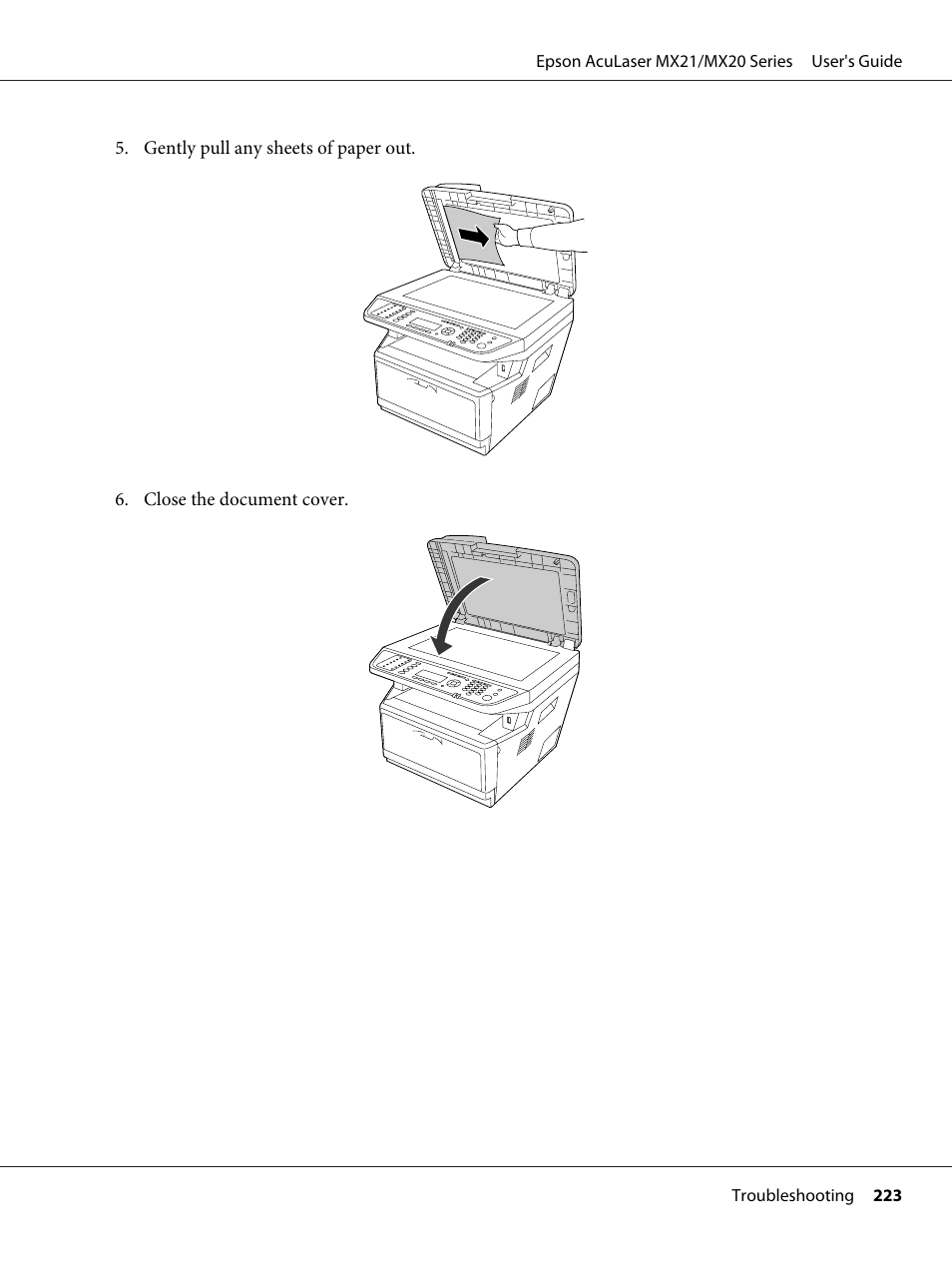 Epson AcuLaser MX20DNF User Manual | Page 223 / 286