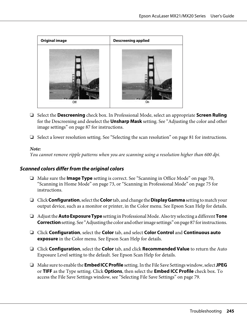 Epson AcuLaser MX20DNF User Manual | Page 245 / 286
