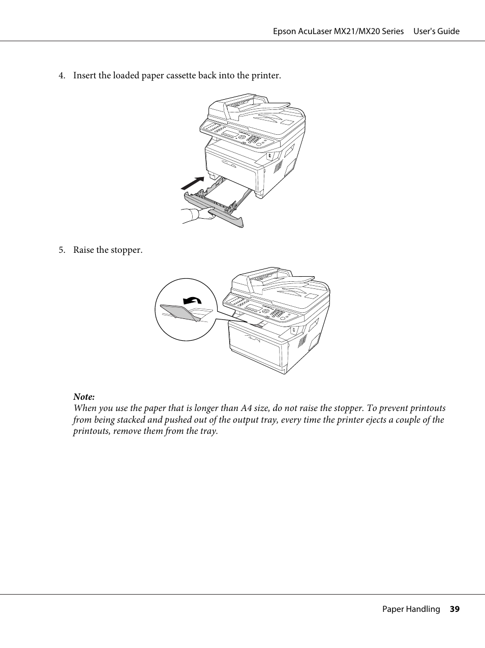 Epson AcuLaser MX20DNF User Manual | Page 39 / 286