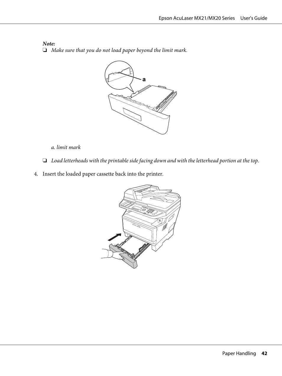 Epson AcuLaser MX20DNF User Manual | Page 42 / 286