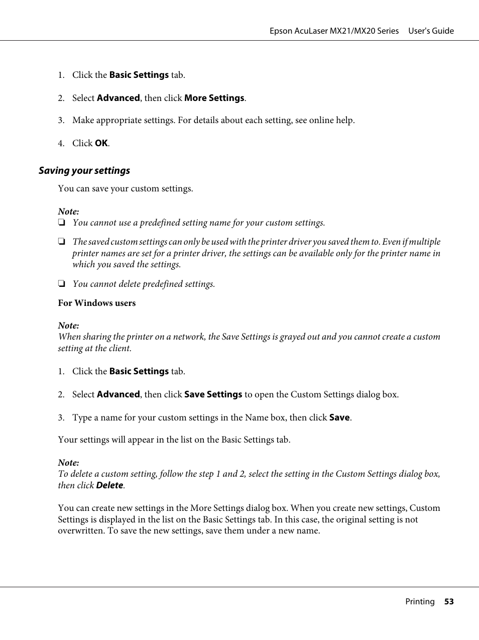 Epson AcuLaser MX20DNF User Manual | Page 53 / 286