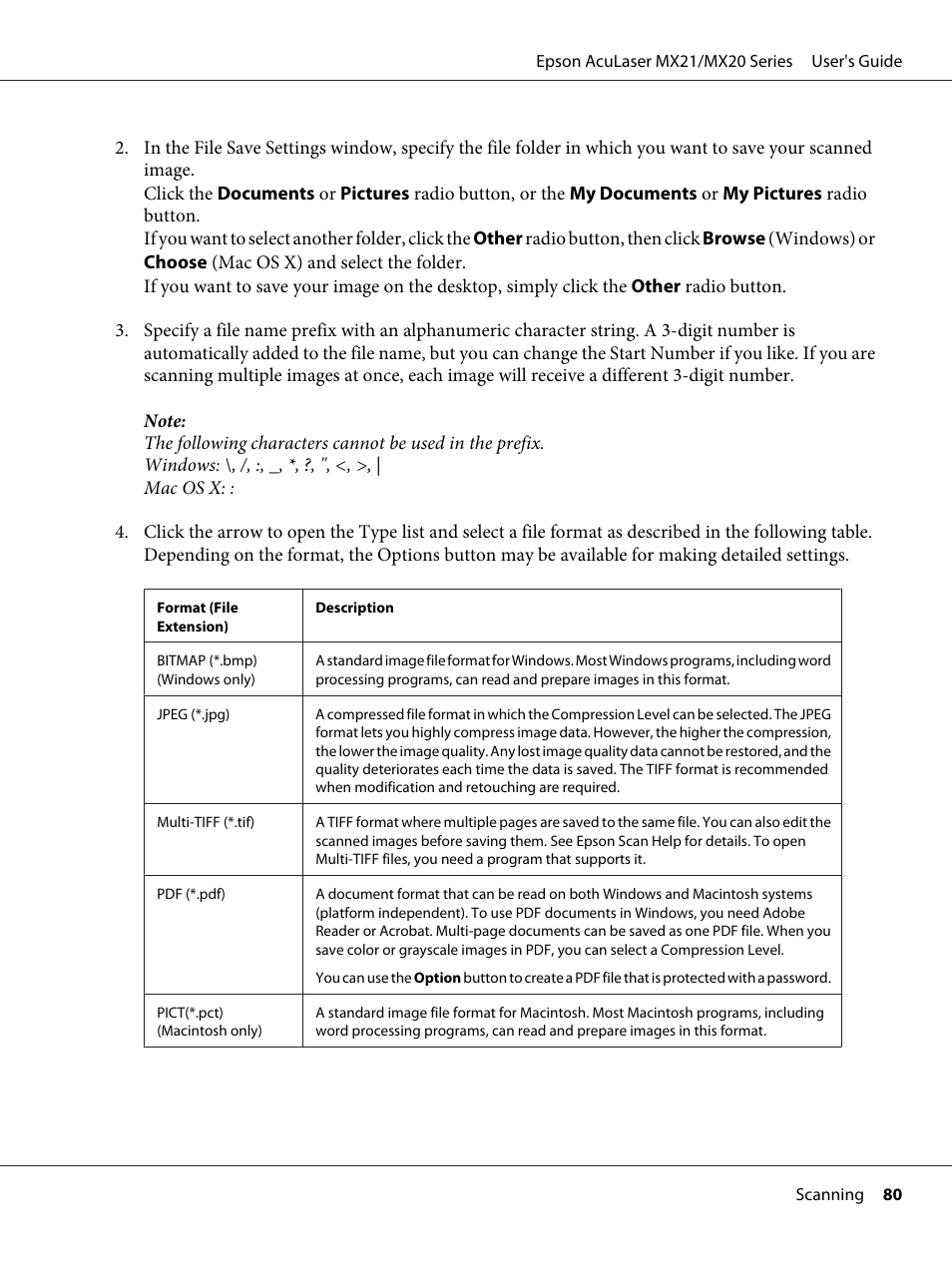 Epson AcuLaser MX20DNF User Manual | Page 80 / 286