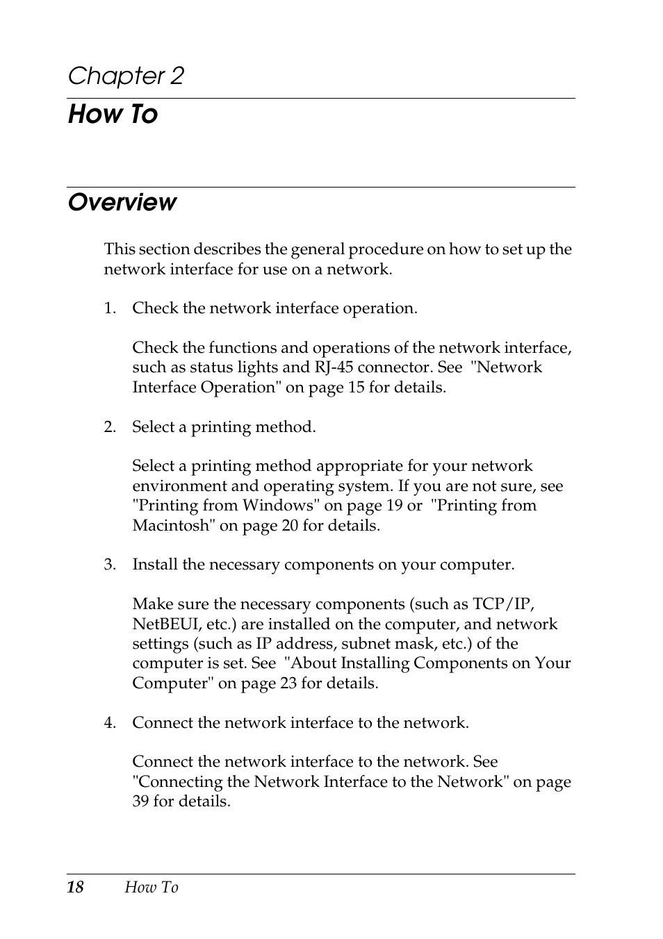 How to, Overview, Chapter 2 | Epson COLOR Copy Station 8600 User Manual | Page 18 / 242