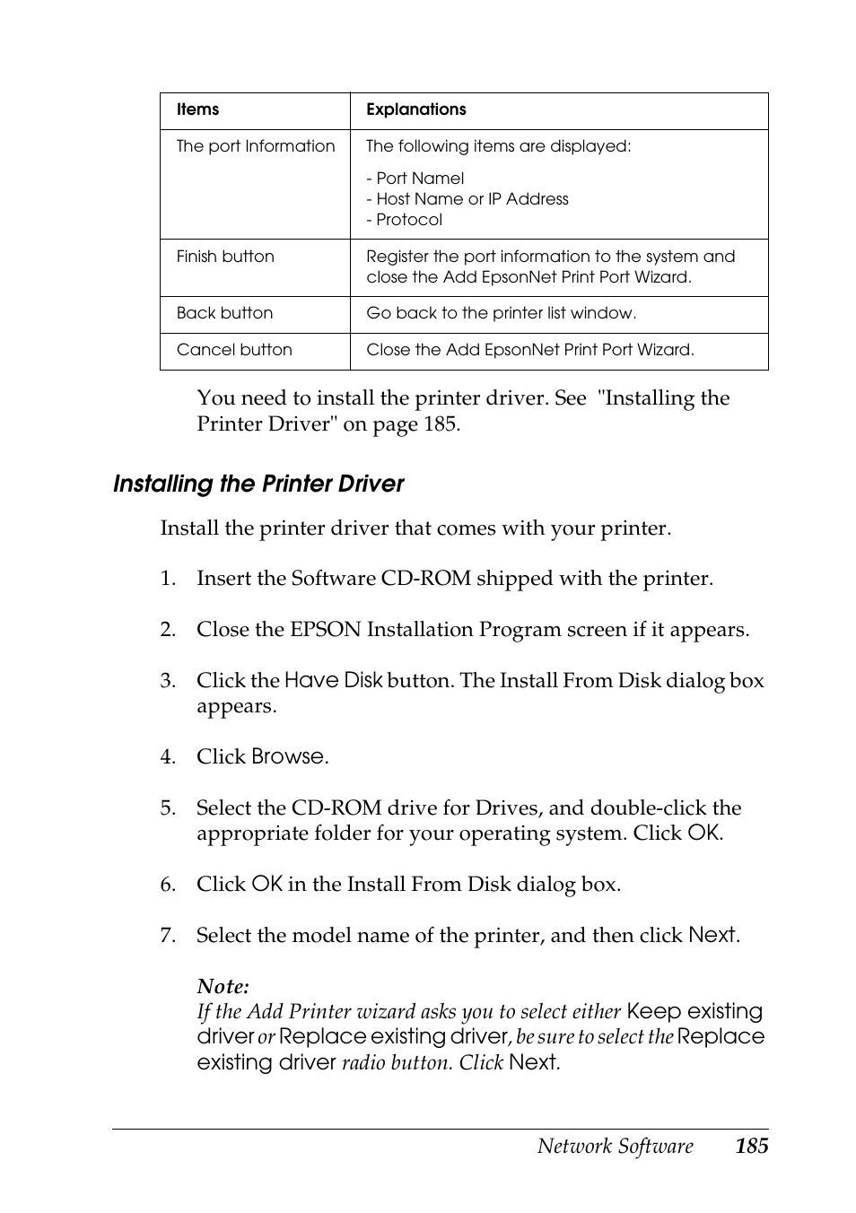 Epson COLOR Copy Station 8600 User Manual | Page 185 / 242