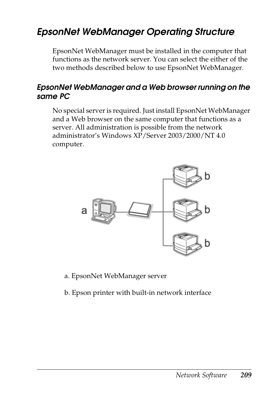 Epsonnet webmanager operating structure | Epson COLOR Copy Station 8600 User Manual | Page 209 / 242