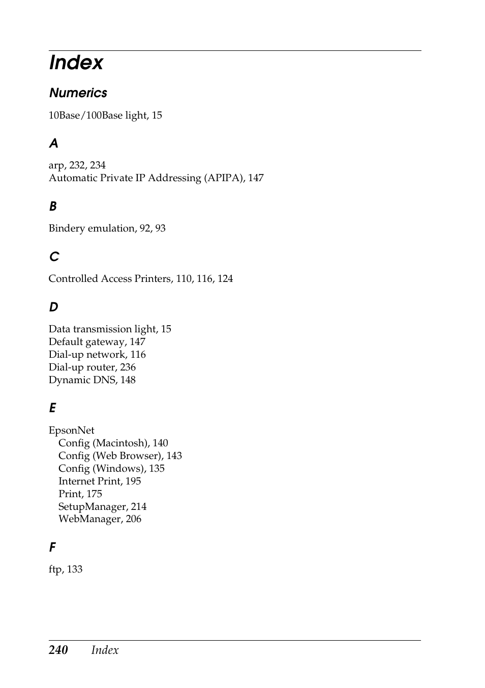 Index | Epson COLOR Copy Station 8600 User Manual | Page 240 / 242