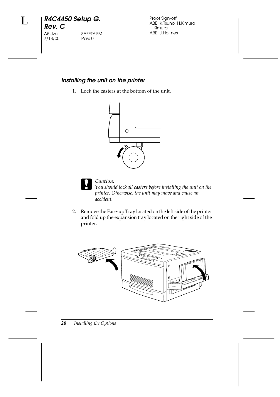 Installing the unit on the printer | Epson EPL-C8200 User Manual | Page 36 / 90