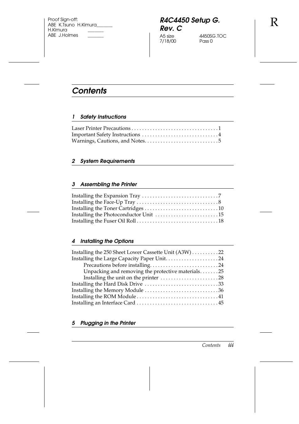 Epson EPL-C8200 User Manual | Page 5 / 90