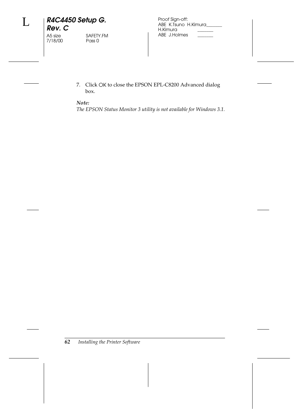 Epson EPL-C8200 User Manual | Page 70 / 90