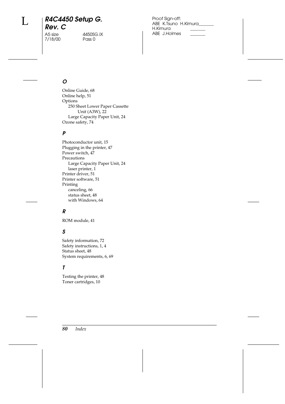 Epson EPL-C8200 User Manual | Page 88 / 90