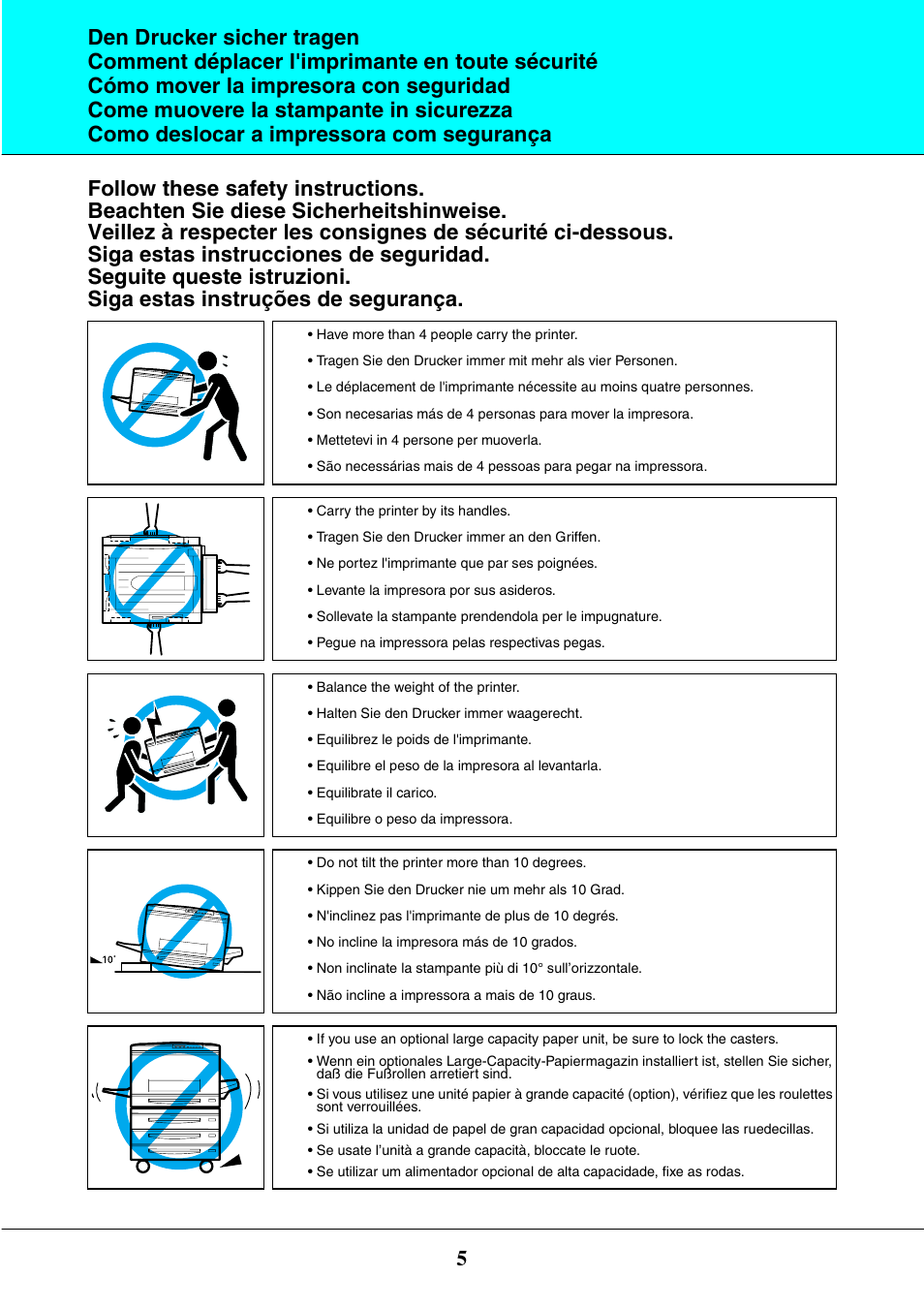 Epson EPL-C8200 User Manual | Page 5 / 24