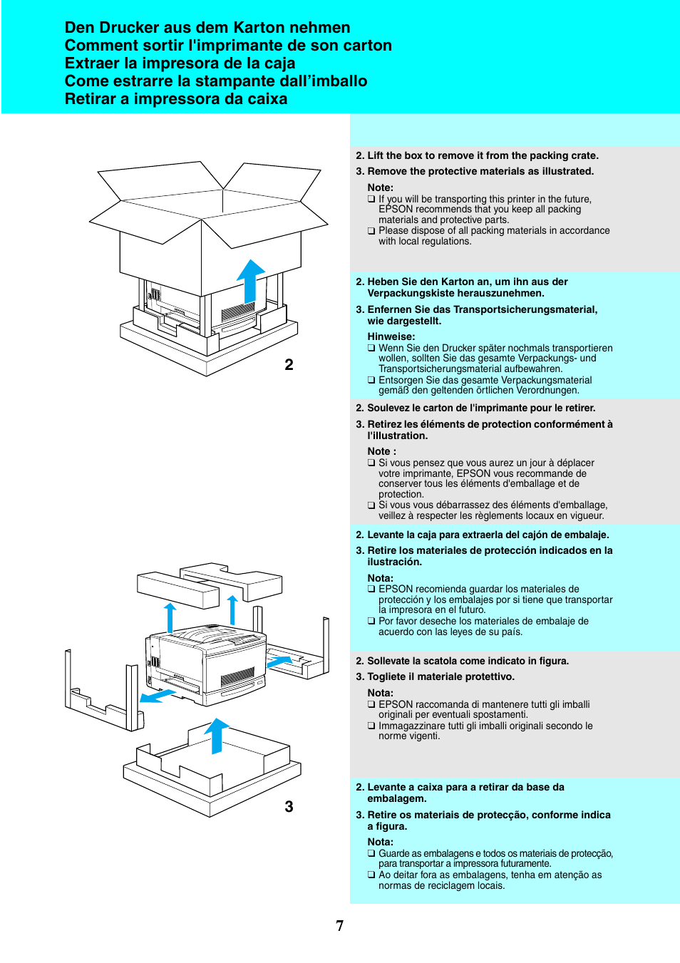 Epson EPL-C8200 User Manual | Page 7 / 24