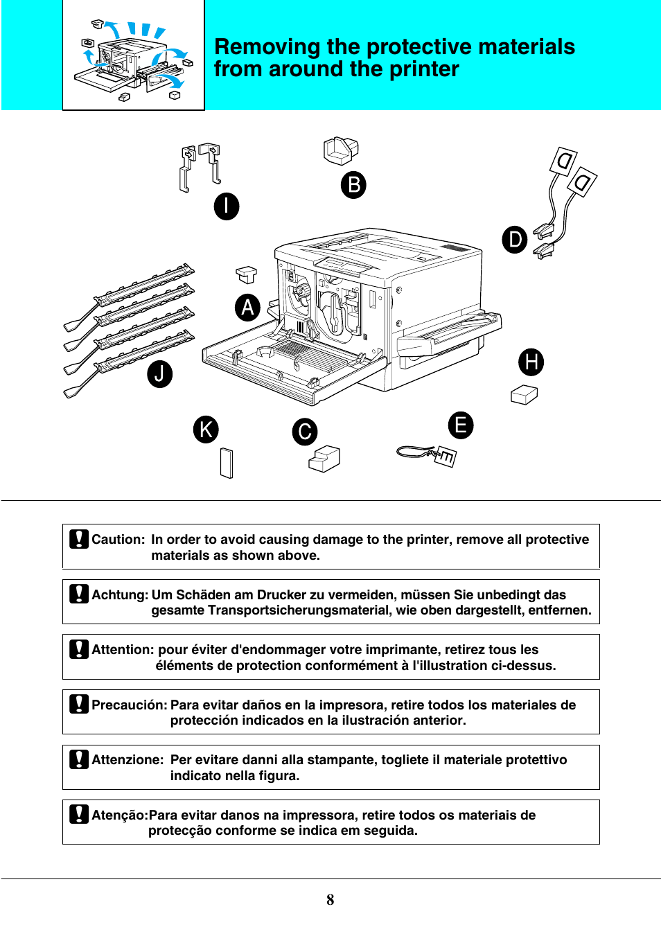 Epson EPL-C8200 User Manual | Page 8 / 24