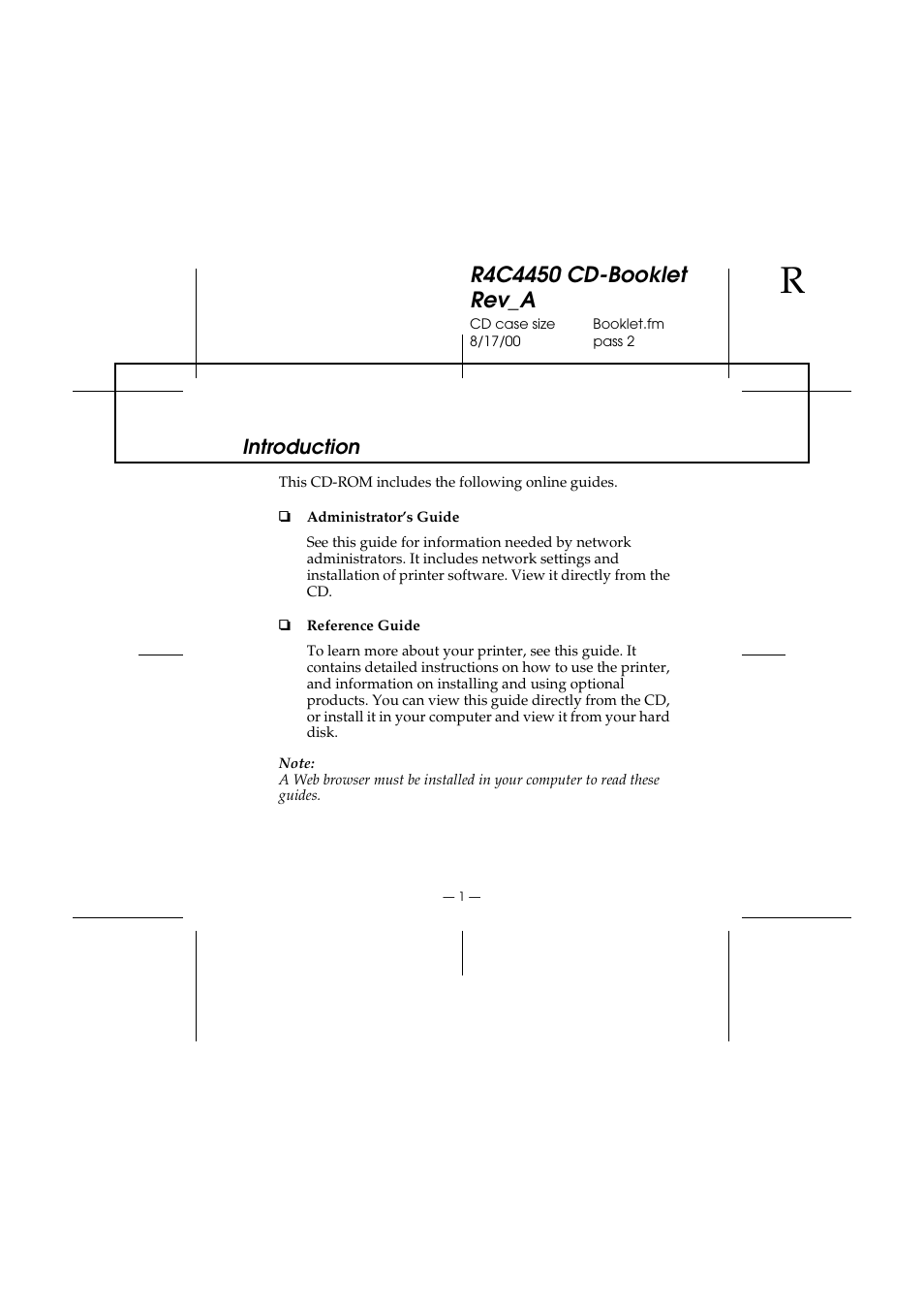 Introduction | Epson EPL-C8200 User Manual | Page 2 / 8