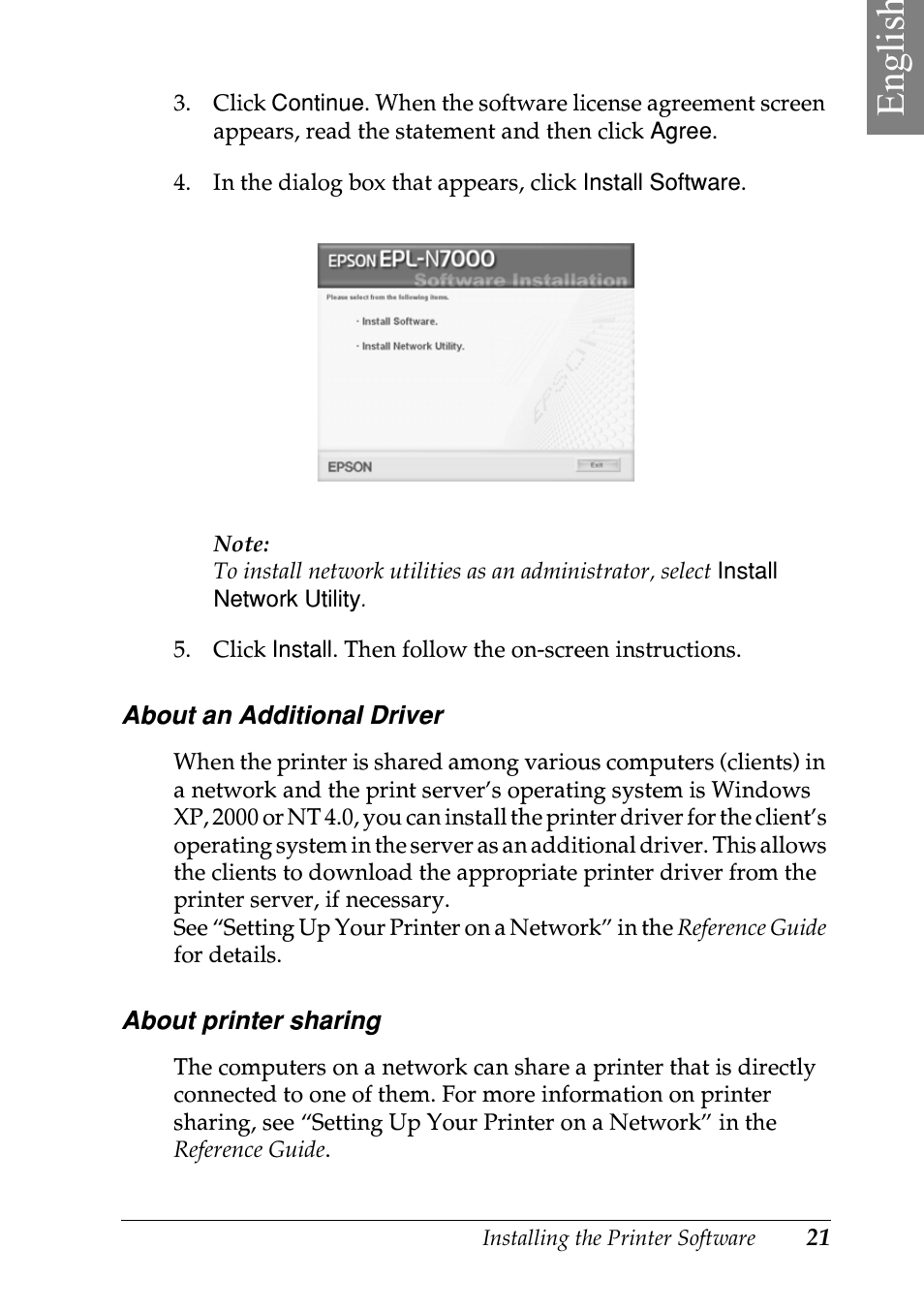 Englis h | Epson EPL-N7000 User Manual | Page 25 / 50