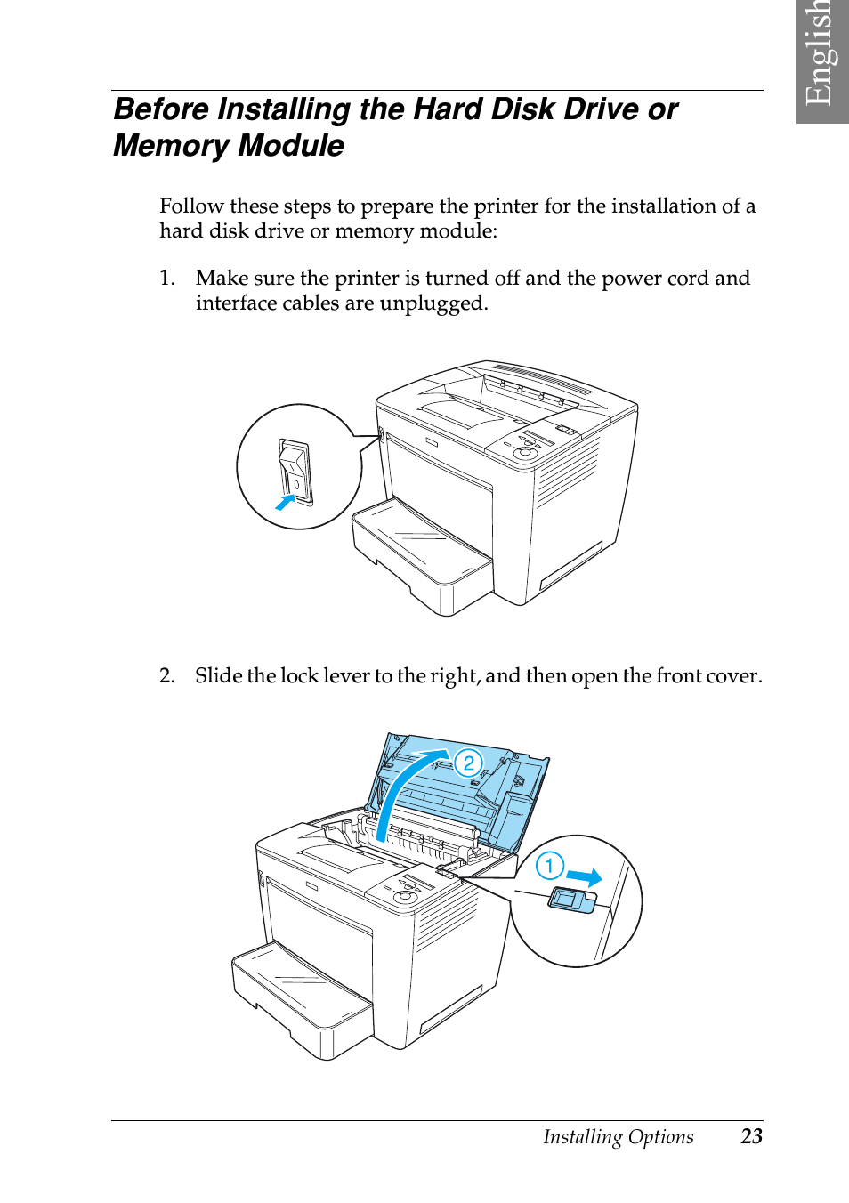 Englis h | Epson EPL-N7000 User Manual | Page 27 / 50
