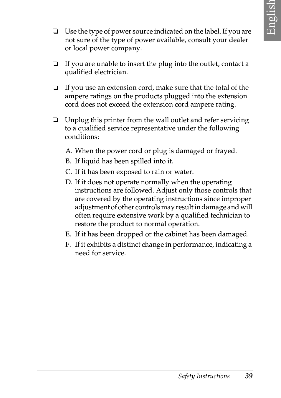Englis h | Epson EPL-N7000 User Manual | Page 43 / 50